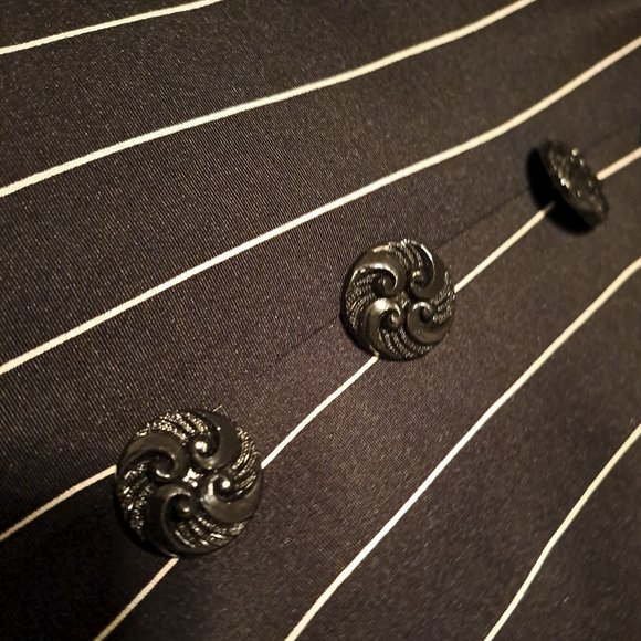 Vintage 90s Pinstripe Wrap Dress - New condition - Picture 5 of 6